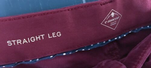 Pantalones de Pana Borgoña Corte Bota 10 12P Preppy Romance Oscuro Núcleo Gótico Capricho - Imagen 3 de 7