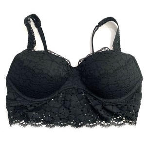 victoria secret black lace bralette