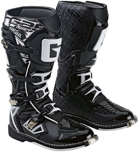 GAERNE REACT BLACK MX BOOTS, MOTOCROSS 