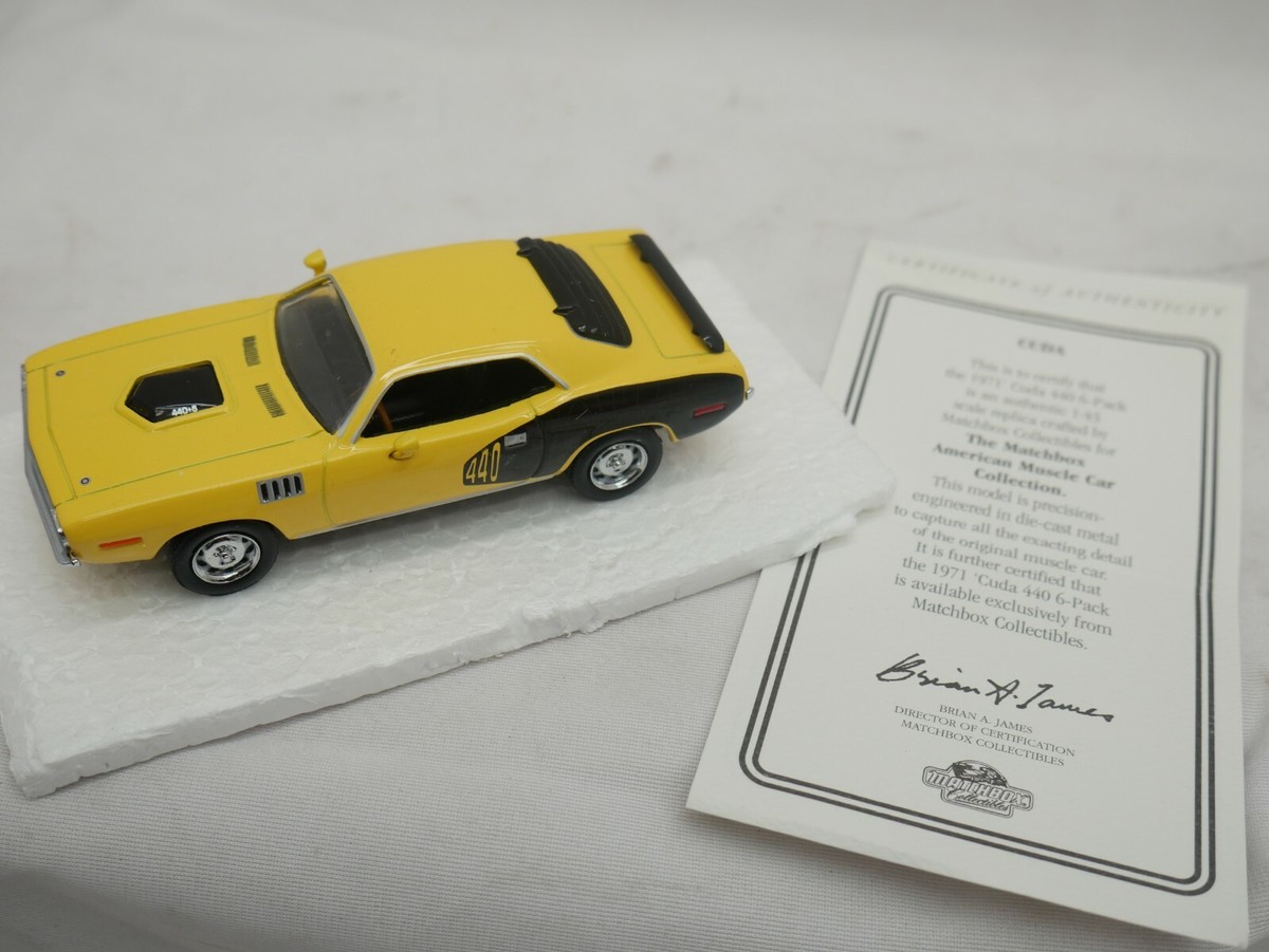 Matchbox Collectibles 1971 Plymouth Cuda 440 6 Pack 1:43