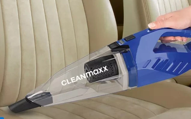 CLEANmaxx 2 in 1 Akku- Handstaubsauger Beutellos mit Knickgelenk weiß-gold NEU - Bild 3 von 4