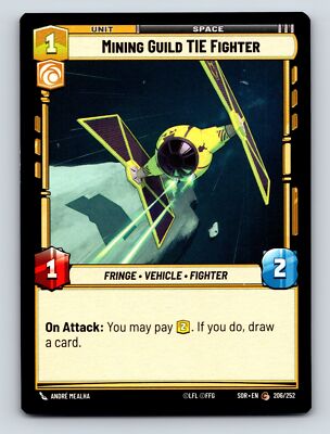 Aggression Aspect Mining Guild TIE Fighter Fringe Vehicle Fighter Unit Space