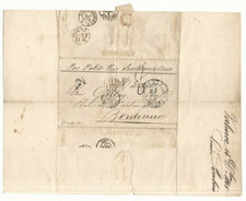 Venezuela: 1856; special cover Cancelador Numeral 2 +"Valencia-Caracas", EBV614