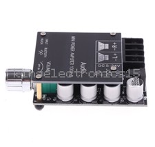 2x100W TPA3116 Bluetooth 5.0 High power Amplifier Board Adjustable Button NEW