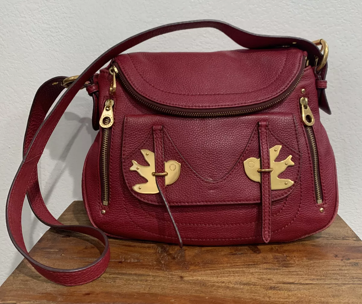 Marc Jacobs Leather Crossbody Bag - Red Crossbody Bags, Handbags