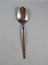 Stylecraft Stainless Japan SYF2 Rose (Black Accent) 1 Oval Soup Spoon 7 3/8"