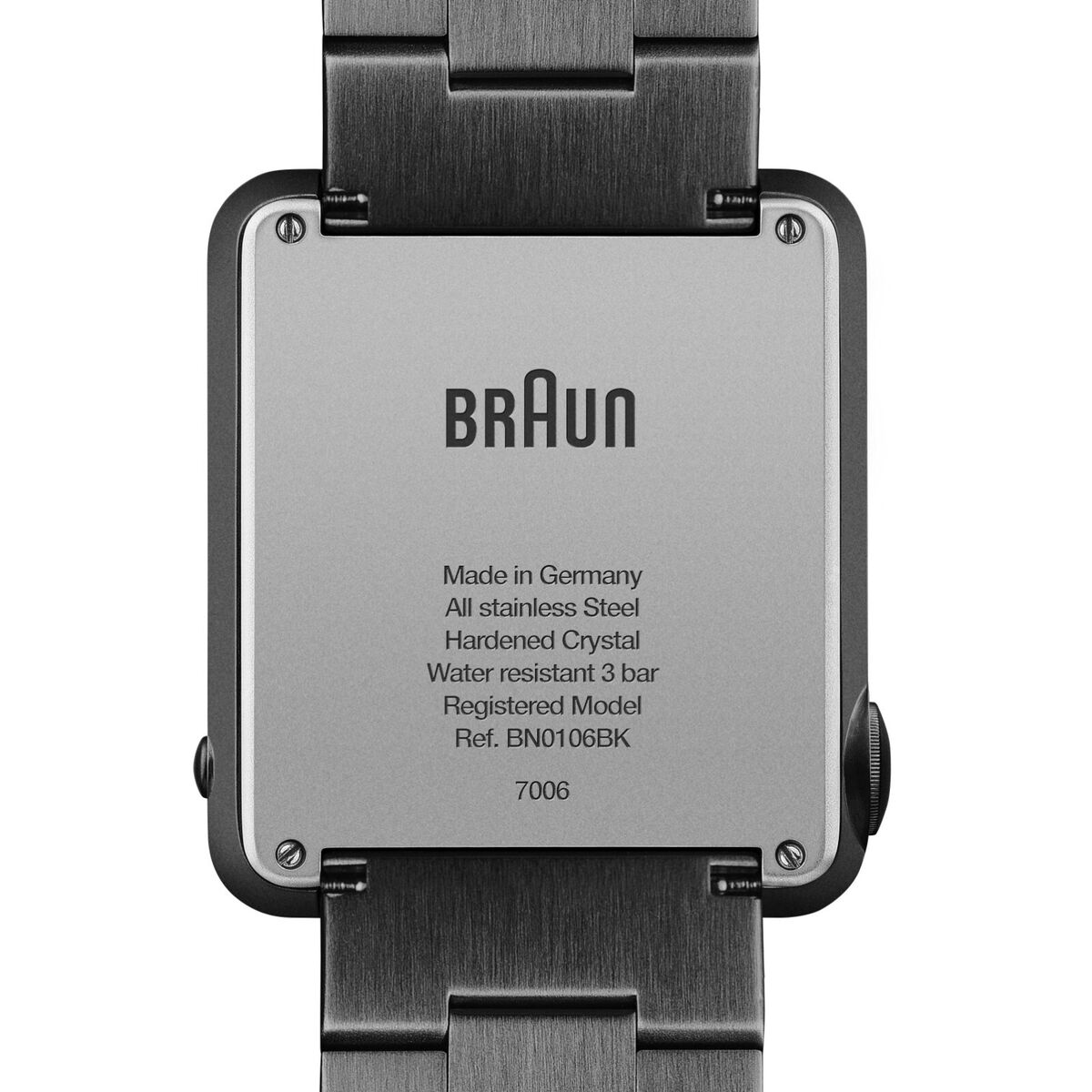 New Braun Prestige Digital LCD Watch Model BN0106 With Metal New Braun Prestige Digital LCD Watch Model BN0106 With Metal