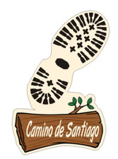 7" camino de santiago trail bumper sticker decal usa made