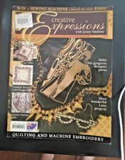 CREATIVE EXPRESSIONS Quilting and Machine Embroidery Crafts  Needlework Book