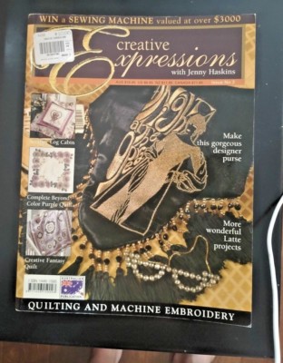 CREATIVE EXPRESSIONS Quilting and Machine Embroidery Crafts + Needlework Book