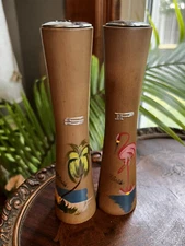 Amazing! Mid Century Modern Florida Souvenir Salt and Pepper Shakers(D1)