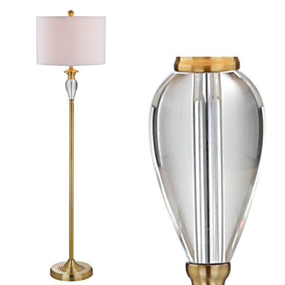 JONATHAN Y Contemporary Evelyn LED Floor Lamp eBay
