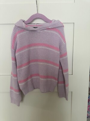 Love Ellie Hooded Girls' Sweater - Pink/Purple - Size 4  Never worn/StitchFix