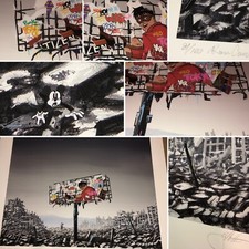 RUINED SIGN- NEO TOYKO - LTD. ED. #'D PRINT (by: Jeff Gillette & Roamcouch)