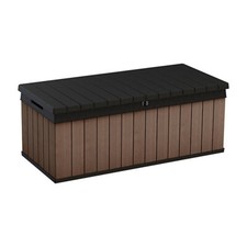 Keter Darwin NEW Brown 380L Garden Patio Storage Tool Chest Box Bin Organiser