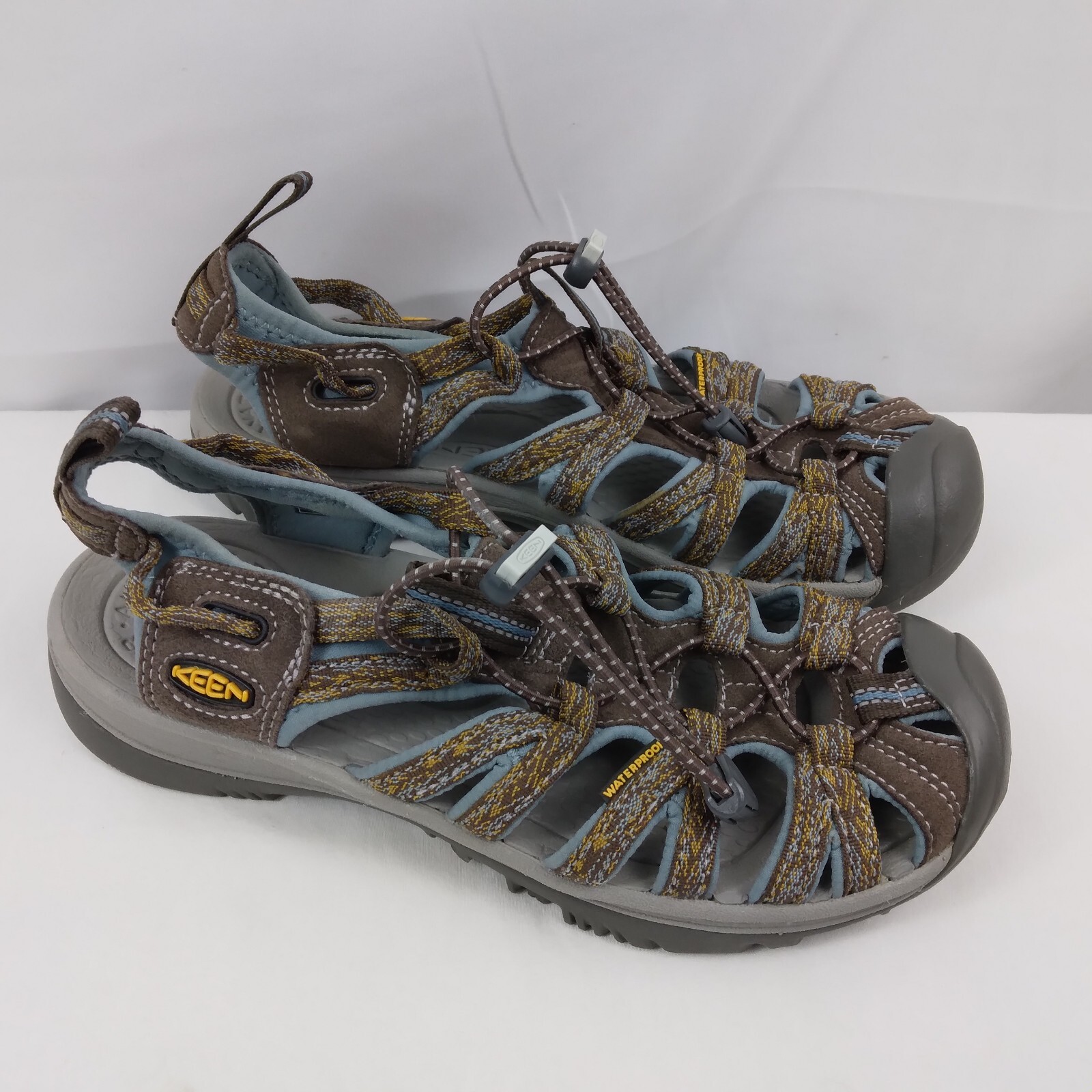 Keen Whisper sandali impermeabili marroni sportivi escursionismo scarpe donna taglia 8 5