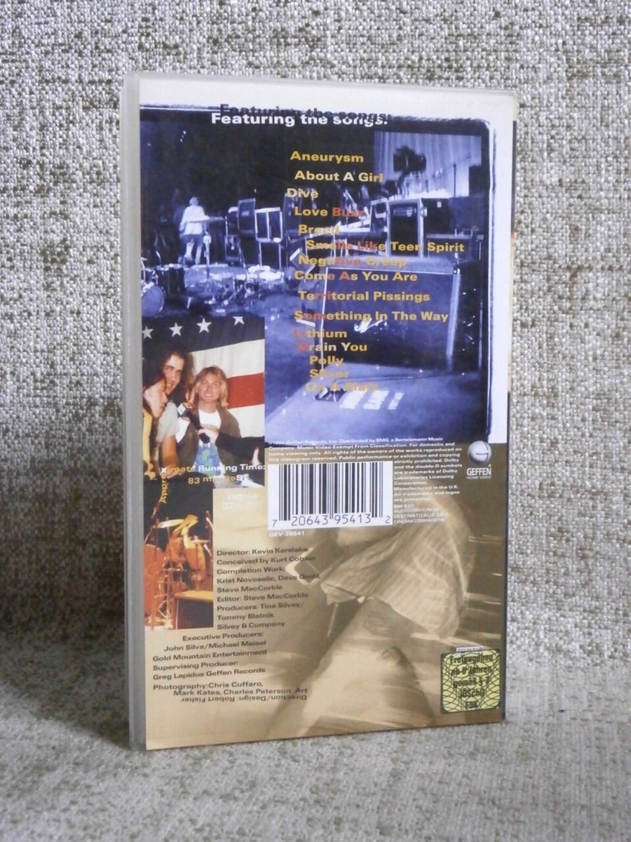 ニルヴァーナ ライブ!トゥナイト! 中古VHSビデオ　NIRVARNA LIVE Nirvana - Live Tonight Sold Out (VHS, 2000) for sale online
