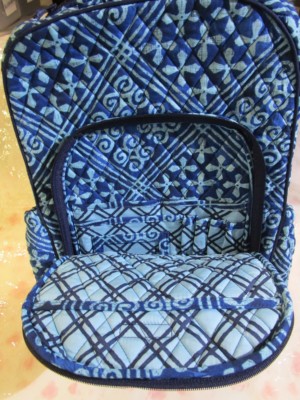 VERA BRADLEY Campus Tech Backpack College Work Purse CUBAN TILES Blue Vera Bradley Campus Tech Backpack College Work Laptop Cuban  main image 2