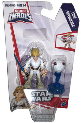 Star Wars PlaySkool Galactic Heroes LUKE SKYWALKER 2.5'' Figure & Training Remote