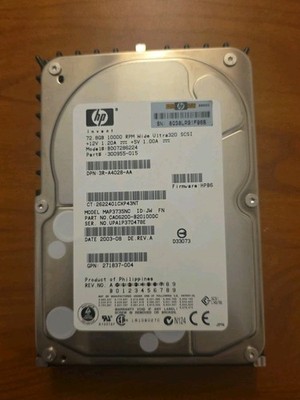 HP MAP3735NC 72.8 GB Ultra320 SCSI 80 Pin 10,000 RPM 8 MB Cache
