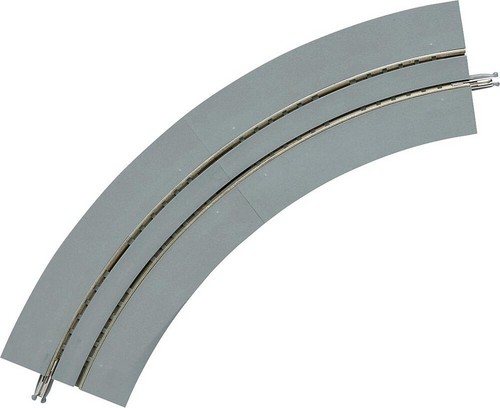 Tomytec 017967 4 Tram-Gleise, gebogen, Mini Curved, mit breiter Betonbet. | Zustand: Neu