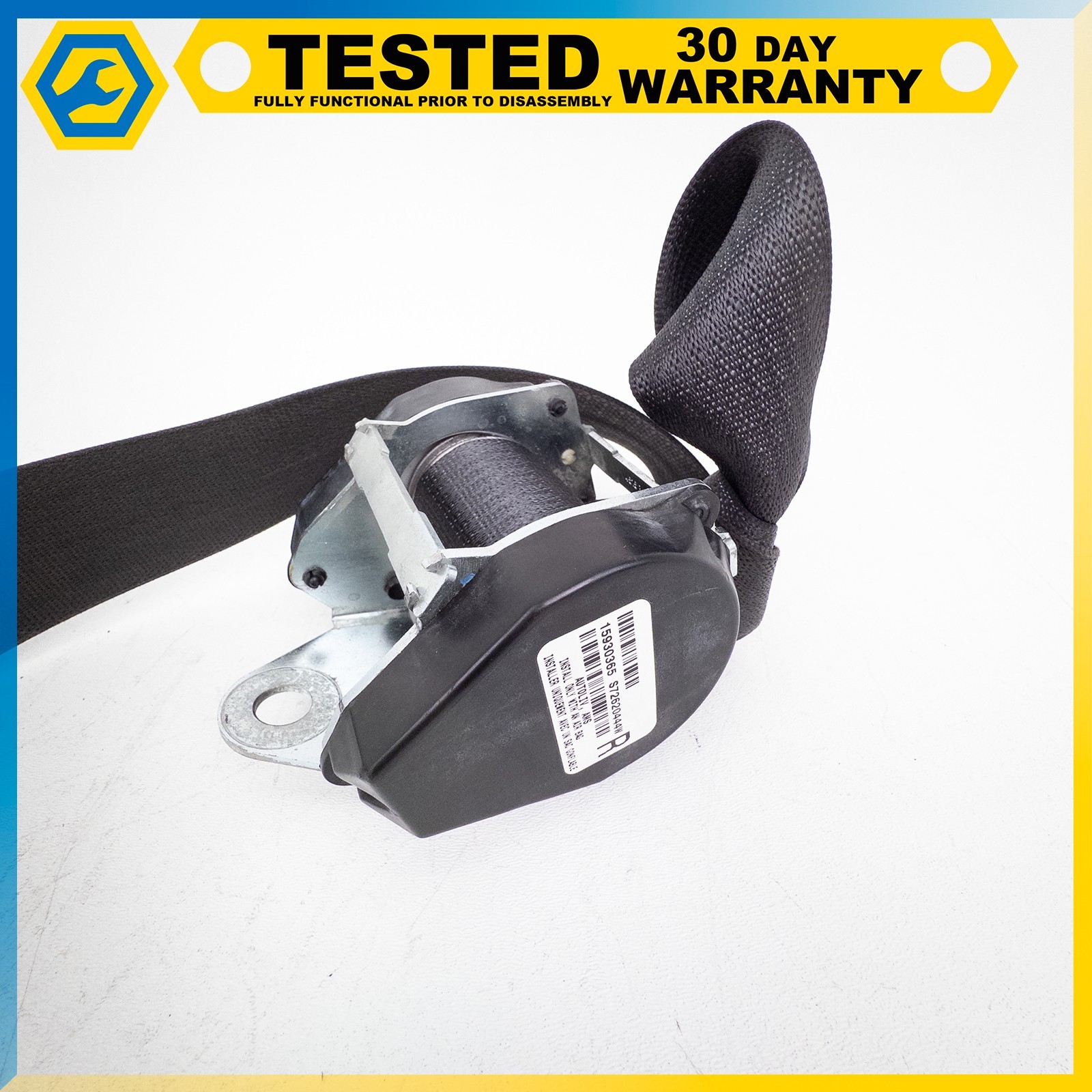 05-13 CHEVROLET CORVETTE C6 FRONT RIGHT PASSENGER SIDE SEAT BELT RETRACTOR OEM