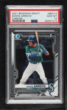 2021 Bowman Draft Chrome Edwin Arroyo #BDC-74 PSA 10 GEM MT 2h5