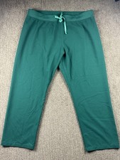 Figs Womens XXL Petite High Waisted Yola Scrub Pants Zip Cargo Pocket Green