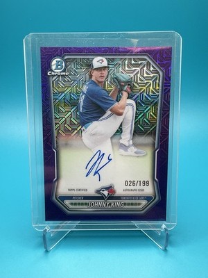 2026 Bowman Mega Box - Johnny King - Chrome Prospect Auto Purple Mojo /199