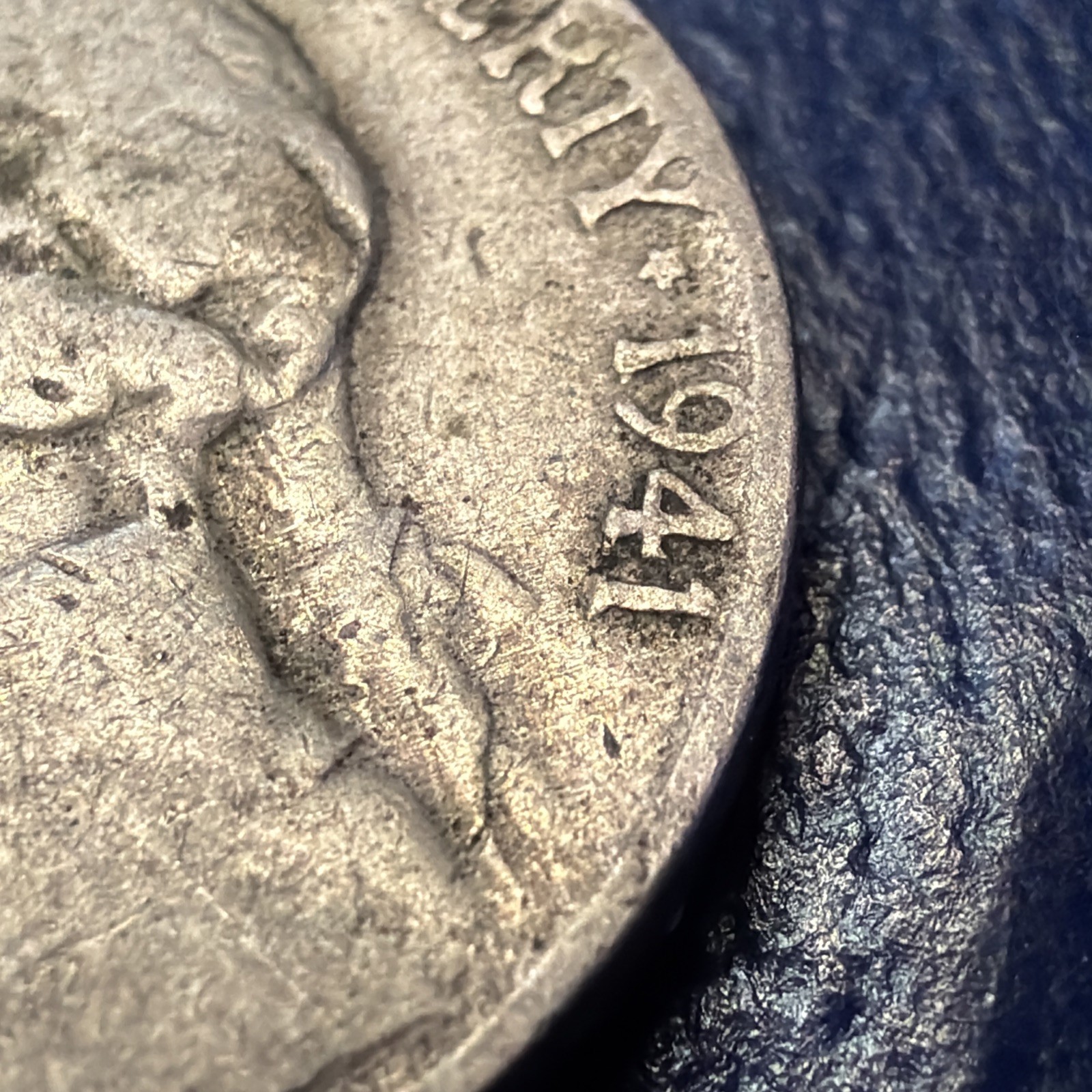 RARE 1941 Nickel Error on Date and letters on Rim of obverse & reverse ...