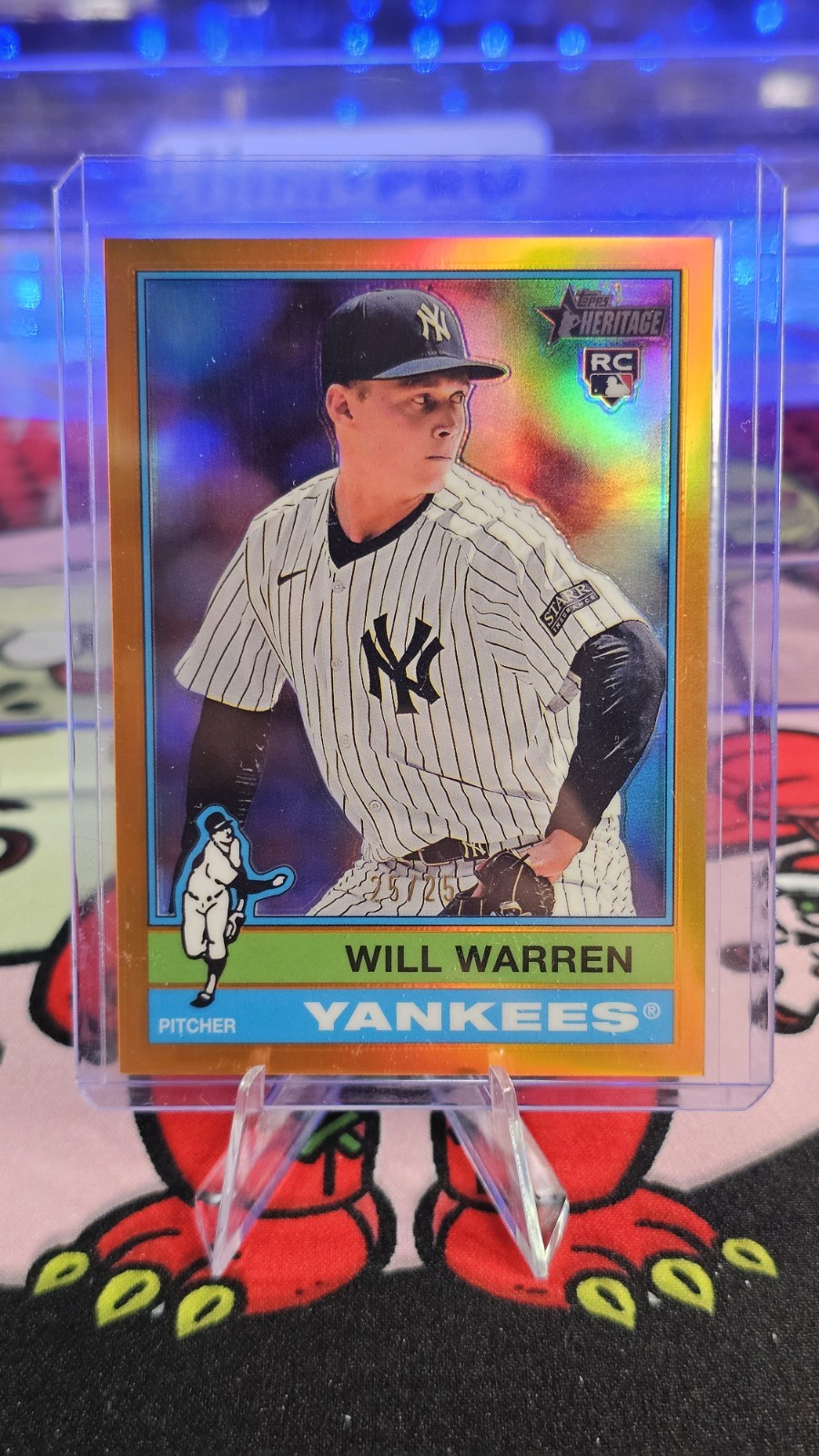 2025 Topps Heritage - Will Warren #281 Chrome Orange /25 (RC) 🔥🔥
