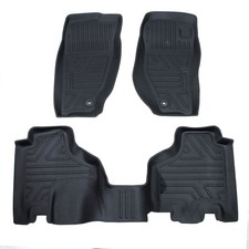 Floor Mats For 2008-2012 Jeep Liberty All Weather 3d Tpe Rubber Liners 3pcs Floor Mats For 2008-2012 Jeep Liberty All Weather 3d Tpe Rubber Liners 3pcs