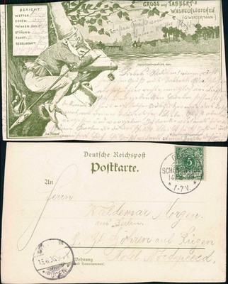 Postcard Oberschönweide-Berlin Tabberts Waldschlößchen - dwarf 1899