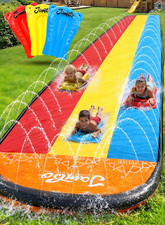 25Ft Premium XXL Slip Splash and Slide with 3 Bodyboards, Heavy Duty Water