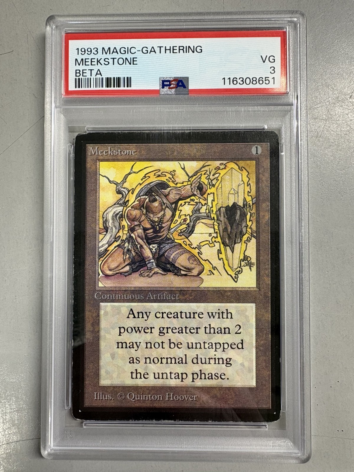 MTG Beta Meekstone PSA 3 VG Magic: The Gathering Limited Edition