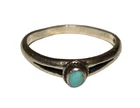 Vintage Turquoise with Sterling Silver Ring 1.4 Grams Size 5