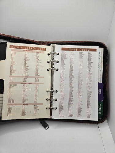 Pen-Tab Fútbol Profesional 6 Anillos Cierre de Cremallera Cuero Sintético Entrenadores Planificador De Colección - Imagen 7 de 17