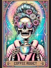 Skull Diamond Art Kits for Adults, Tarot 5D Diamond Painting Kits for CM054