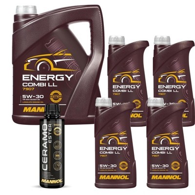 9L MANNOL Motoröl ENERGY COMBI LL 5W-30 Inkl. Additive Ceramo Ester 9829