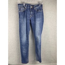 Ralph Lauren Denim  Supply Skinny Jeans Women's Size 27/30 Med Wash Distressed