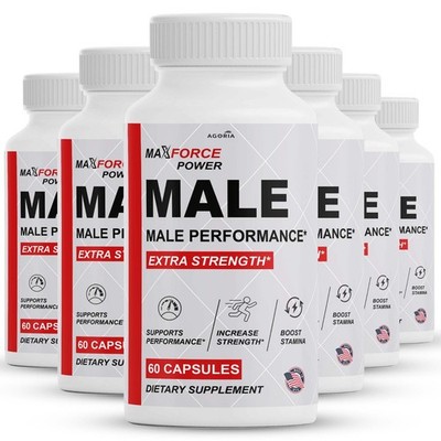 (6 Pack) Max Force Power Male Capsules Advanced Support Supplement Capsules
