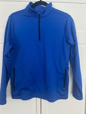 Nike Golf Pullover Boys Large Therma Fit Black Long Sleeve Quarter Zip
