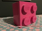 LEGO Pink 4 Knob Square Storage Brick Container Box 5”x 3”x3” — photo 5