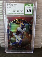 2020 Panini Select - Concourse Cam Akers #55 Maroon Prizm /149 (RC) CSG 9.5