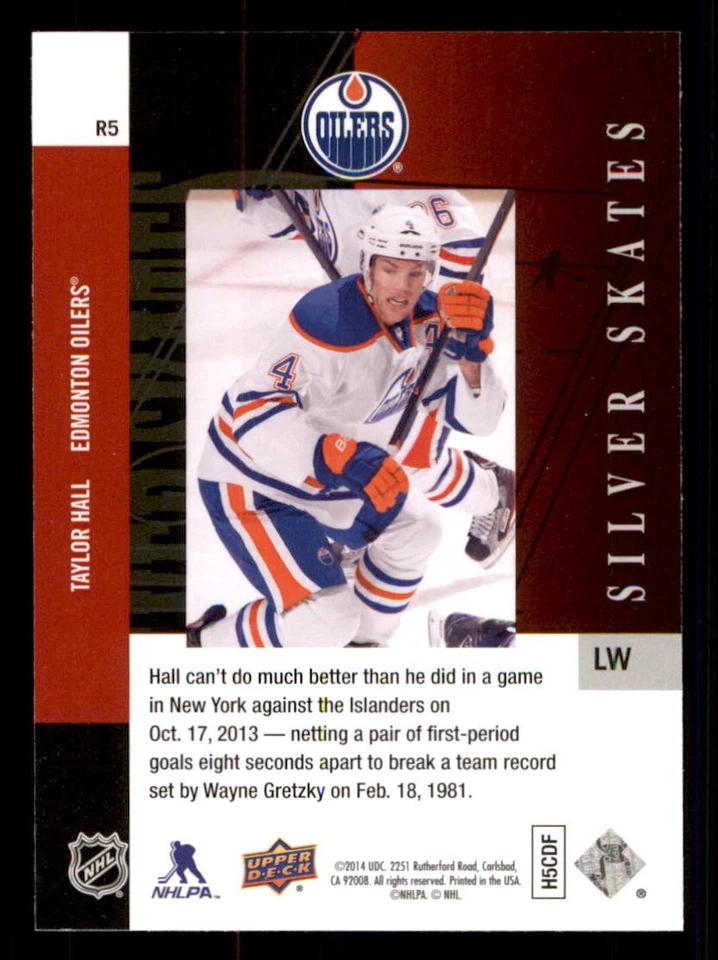 2013-14 SP Authentic 1993-94 SP Retro Silver Skates #R5 Taylor Hall - Image 2 of 2