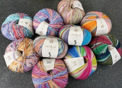 Sonderangebot Lana Grossa ''Landlust'' Sockenwolle 6 Fach 150g 10 Stück