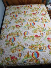 Disney Quilt Vintage Made in USA Winnie The Pooh Twin Size 88"/62"