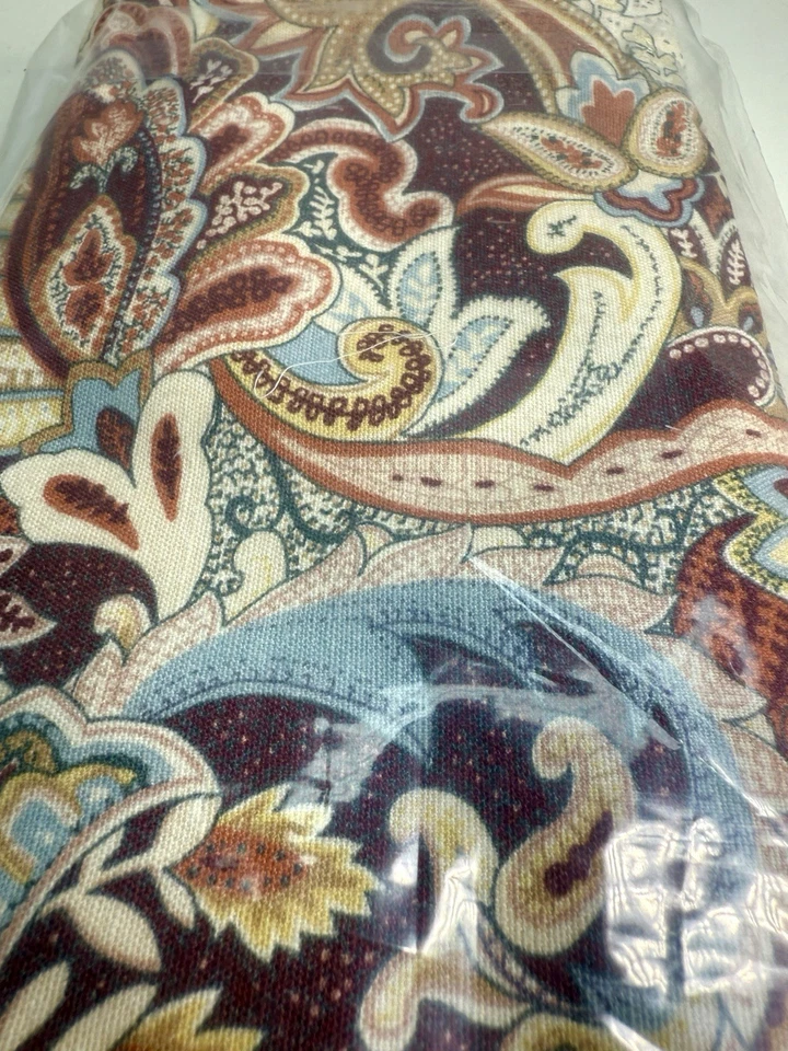 Pottery Barn Jacqueline Paisley Runner 18 X 108 Nuevo Con Etiquetas Colores Otoño Azul Foto 4 de 4