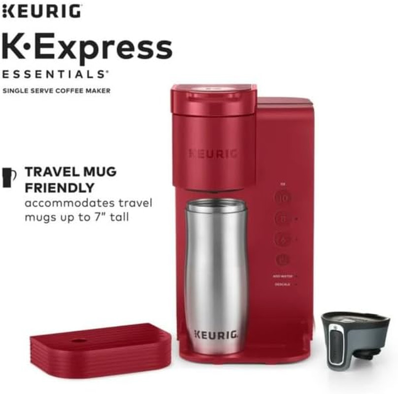 K-Express Essentials Single Serve K-Cup Pod Coffee Maker with 45Oz Reservoir Fas thumbnail 3