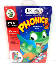 LEAP FROG LeapPad Learning center Pre-K 1st Grade Phonics 2 Short Vowels A  I